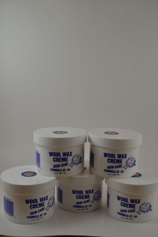 Five 9 ounce jars Wool Wax Creme