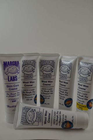6 Squeeze Tubes Wool Wax Creme