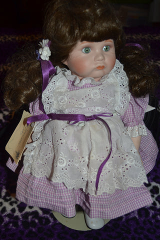 "AUBREY" Betty Jane Carter Doll Vintage MUSICAL Porcelain Doll Limited Edition Plays "Pennies from Heaven" 1987